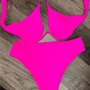 Vibrant Pink Bikini Set